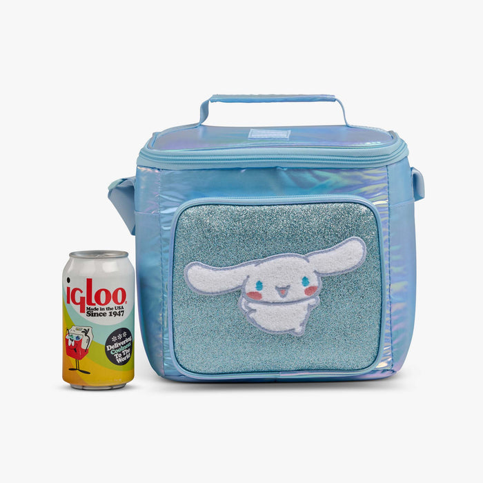 Size View | Cinnamoroll™ Square Lunch Cooler Bag::::Holds up to 9 cans