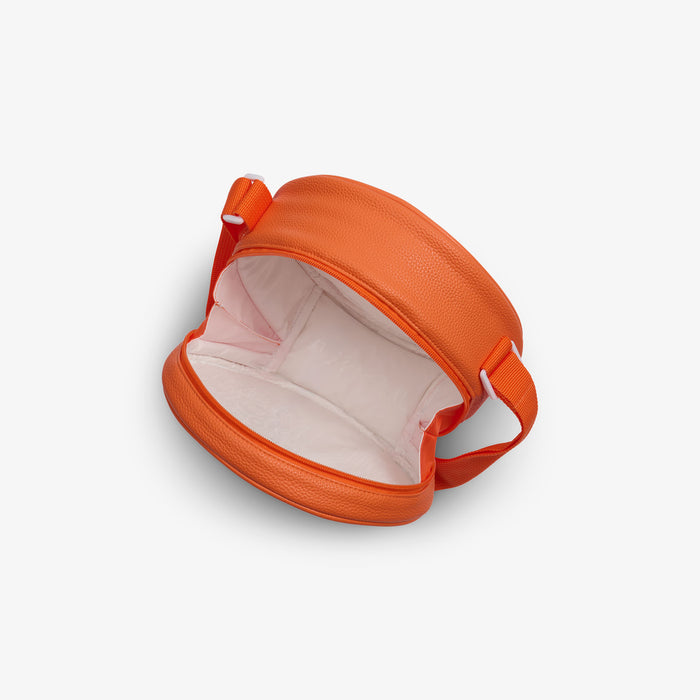 Open View | Citrus Crossbody Cooler Bag::Orange::Insulated interior