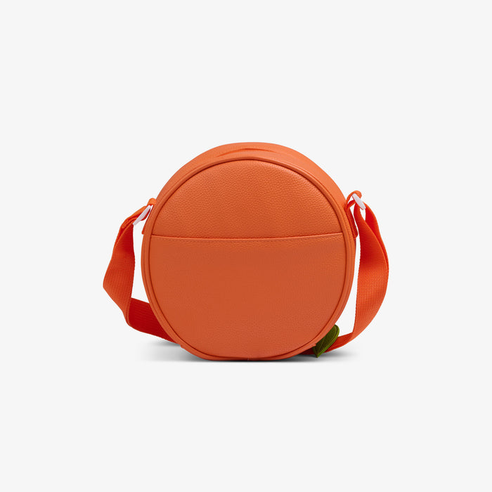 Back View | Citrus Crossbody Cooler Bag::Orange::Accessory pocket