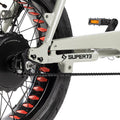 Black chain on bike with white background. @color_black