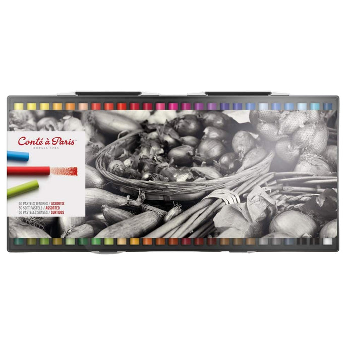 Conte a Paris Soft Pastels Assorted Colours - Pack of 50