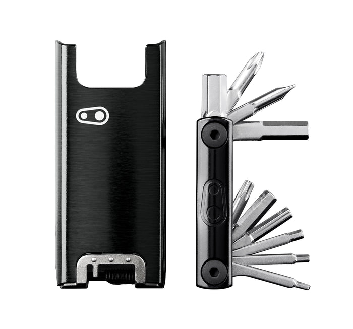 Crankbrothers F15 Multi-tool features on white background