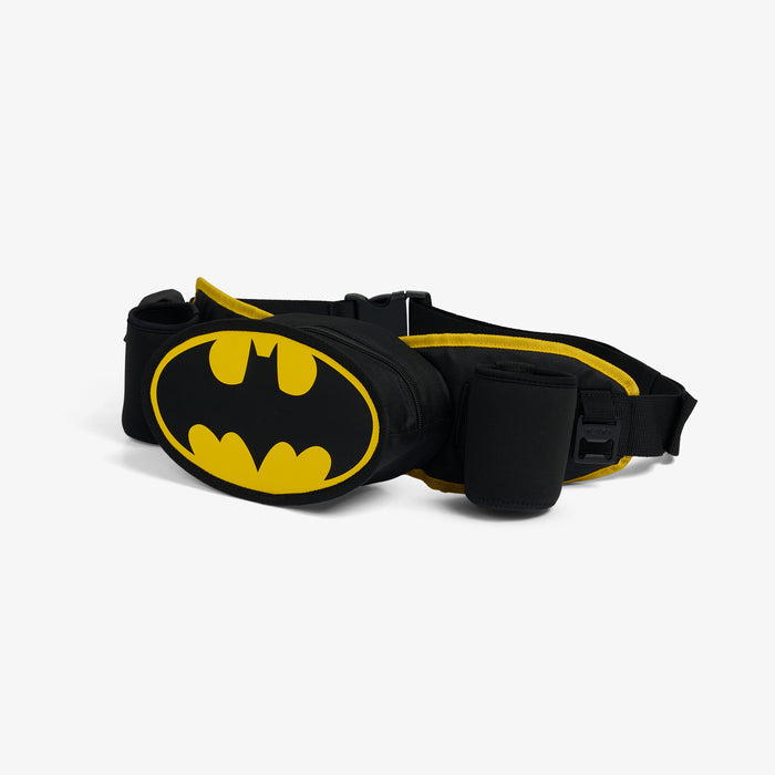 Angle View | DC Super Heroes Batman™ Belt Fanny Pack Cooler::::Bottle opener
