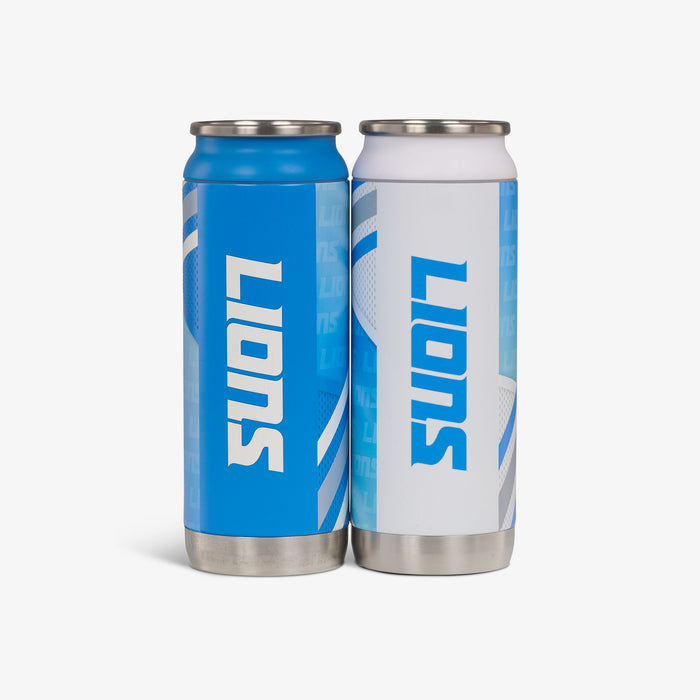 Back View | Detroit Lions Home & Away 16 Oz Can 2-Pack::::Durable stainless steel