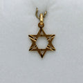 Dije de la Estrella de David en Oro 18k