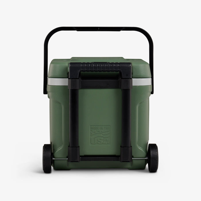 Back View | ECOCOOL® Latitude 16 Qt Cooler::::Durable, smooth-ride wheels