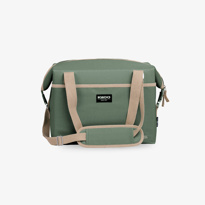Front View | ECOCOOL® Switch 24-Can Tote::::Exterior/zippers made w/recycled plastic