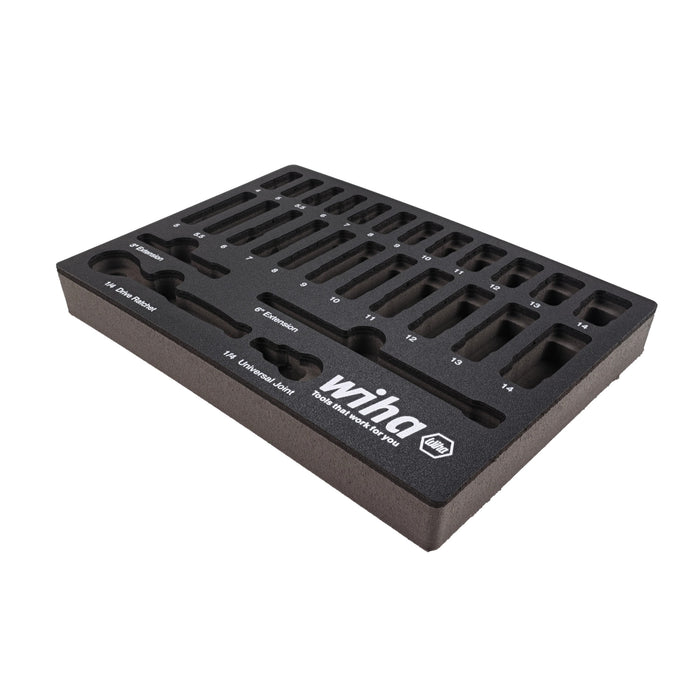EMPTY FOAM TRAY FOR 1/4" METRIC SOCKET SET