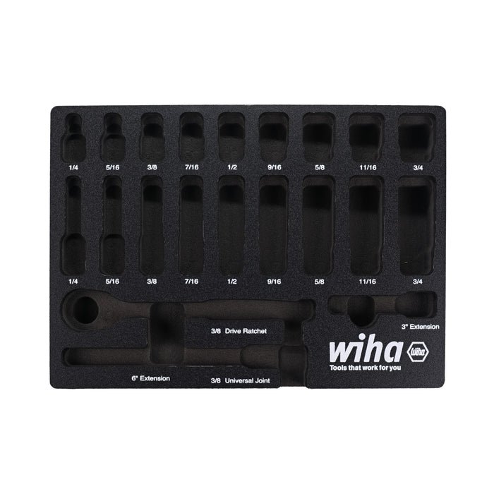 EMPTY FOAM TRAY FOR 3/8" INCH SOCKET SET