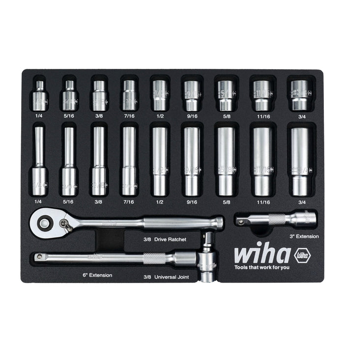 EMPTY FOAM TRAY FOR 3/8" INCH SOCKET SET