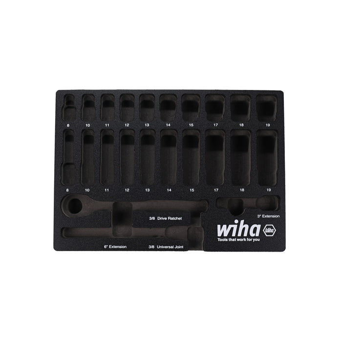 EMPTY FOAM TRAY FOR 3/8" METRIC SOCKET SET