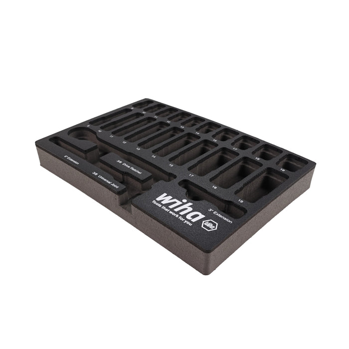 EMPTY FOAM TRAY FOR 3/8" METRIC SOCKET SET