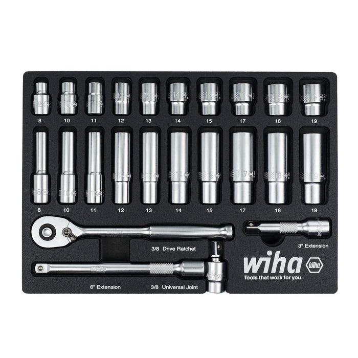 EMPTY FOAM TRAY FOR 3/8" METRIC SOCKET SET
