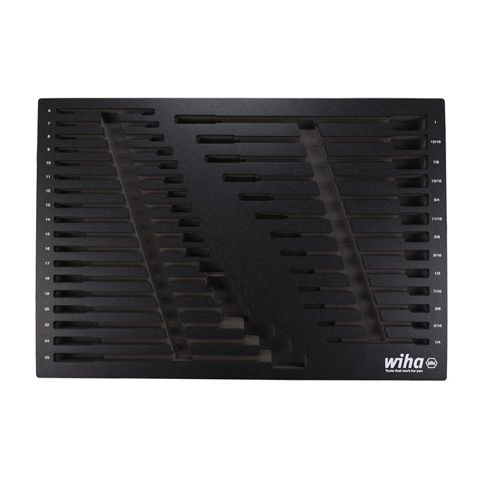 EMPTY FOAM TRAY FOR COMBINATION WRENCHES