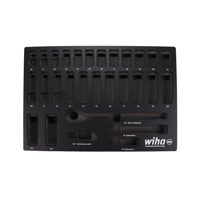 EMPTY FOAM TRAY FOR TRAY 1/2" METRIC SOCKET SET