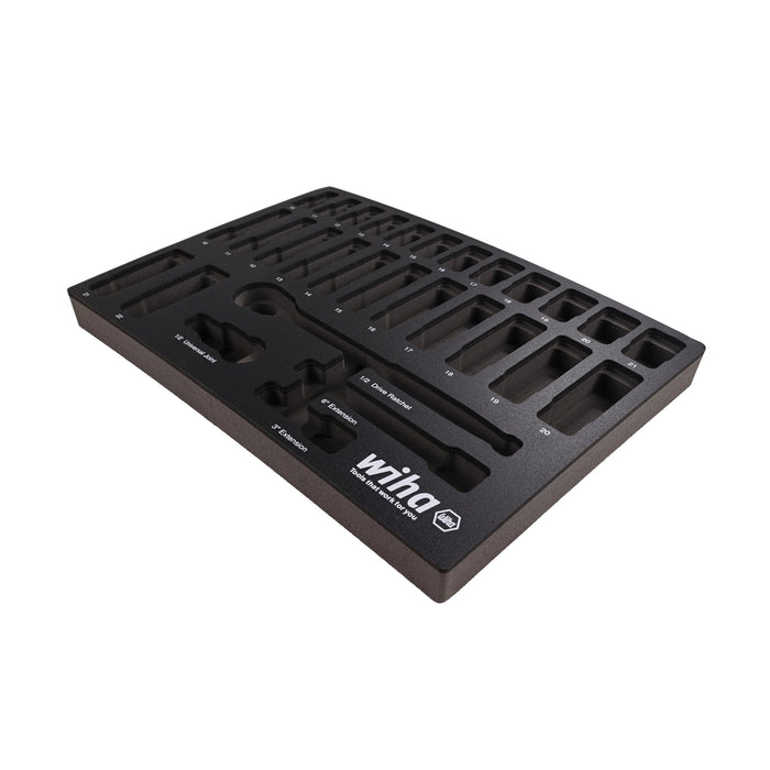EMPTY FOAM TRAY FOR TRAY 1/2" METRIC SOCKET SET