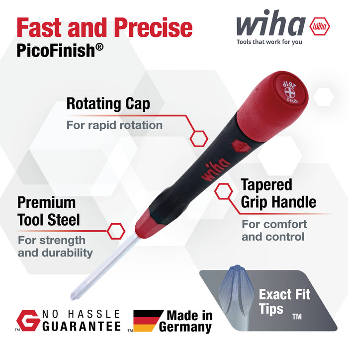ESD Safe PicoFinish Precision Screwdriver - Slotted 2.5mm x 50mm