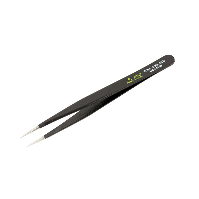 Wiha 44506 ESD Safe Tweezers 3 SA - 120mm