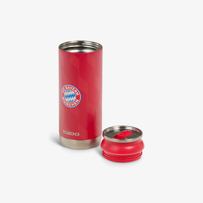 Open View | FC Bayern München 16 Oz Can::::Removable, leakproof lid