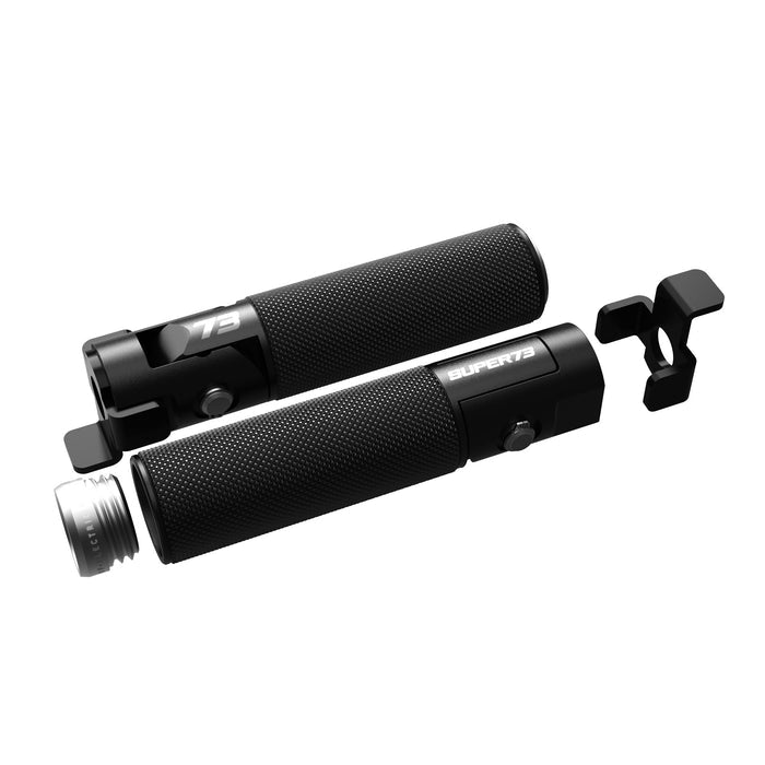 Folding peg with aluminum cap on white background. @color_aluminum