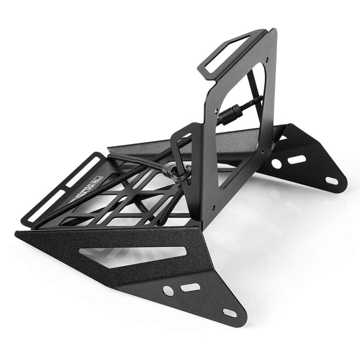 Side view of the IrvLabs Front Utility Tray against a white background