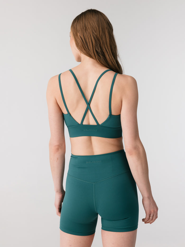 Girlfriend Collective Float Gigi Strappy Bra - Deep Sea