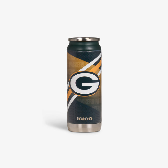 Front View | Green Bay Packers 16 Oz Can::::Durable stainless steel