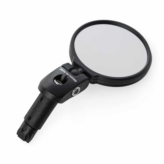 Close up of the BiKASE handlebar end mirror against a white background. View 2