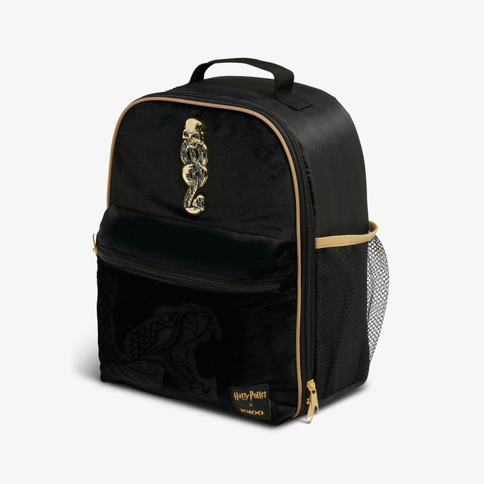 Angle View | HARRY POTTER Dark Arts™ Mini Convertible Backpack::::Embossed velvet