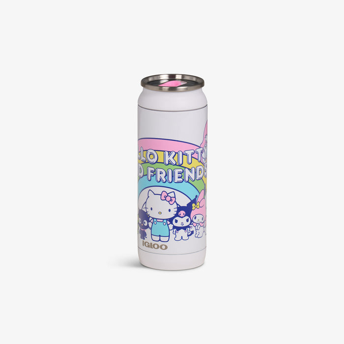 Angle View | Hello Kitty® and Friends 16 Oz Can::::Sliding mouth-opening tab