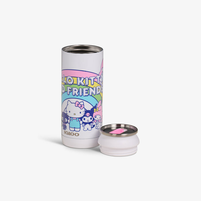 Lid Off View | Hello Kitty® and Friends 16 Oz Can::::Removable lid