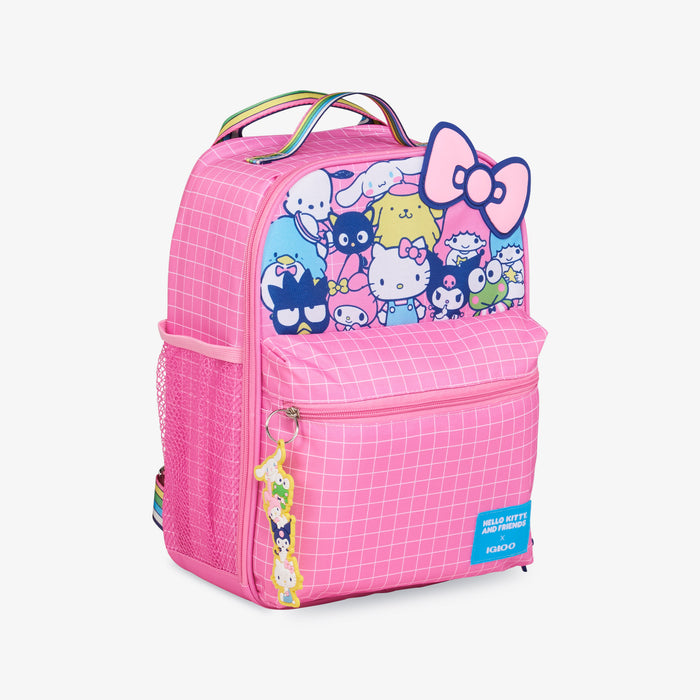 Angle View | Hello Kitty® and Friends BFF Mini Convertible Backpack Cooler::::Multiple storage pockets