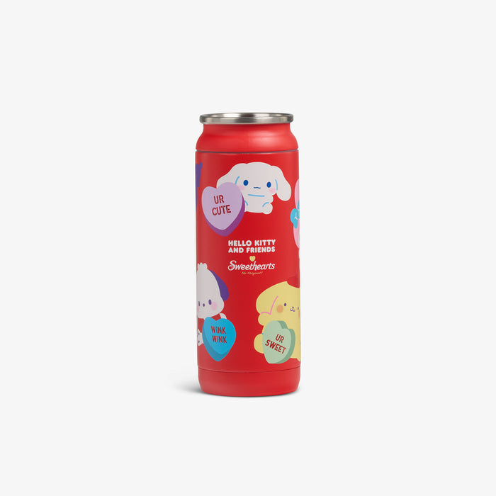 Back iew | Hello Kitty® and Friends x Sweethearts® Candies 16 Oz Can::::Removable, leakproof lid