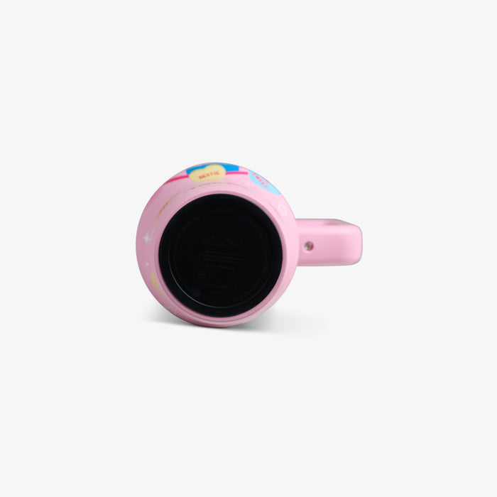 Bottom View | Hello Kitty® and Friends x Sweethearts® Candies 32 Oz Travel Mug::::Built-in coaster