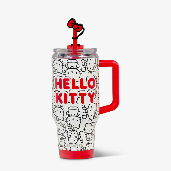 Front View | Hello Kitty® Classic 32 Oz Travel Mug::::Matte 3D character print