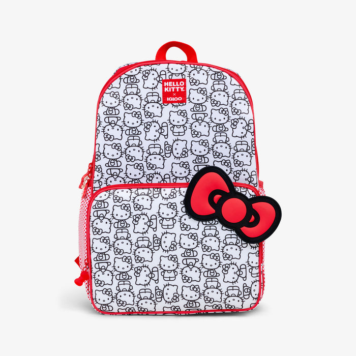Front View | Hello Kitty® Classic Backpack Cooler::::Classic character screenprints