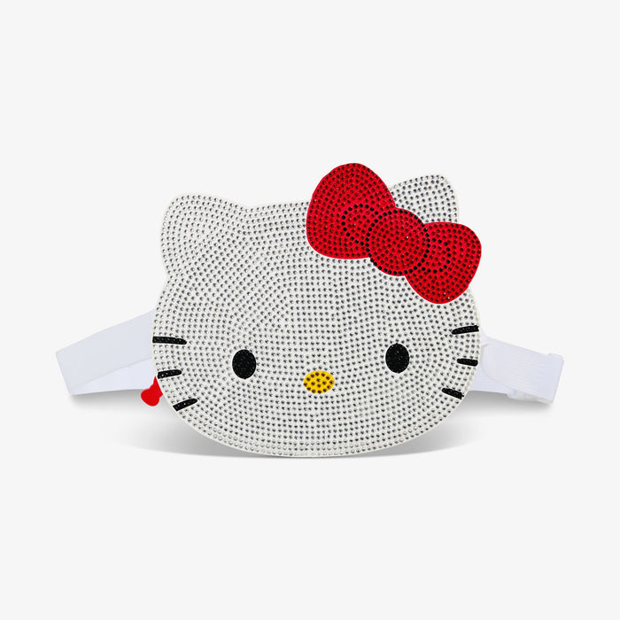 Front View | Hello Kitty® Classic Fanny Pack::::Bedazzled Hello Kitty face