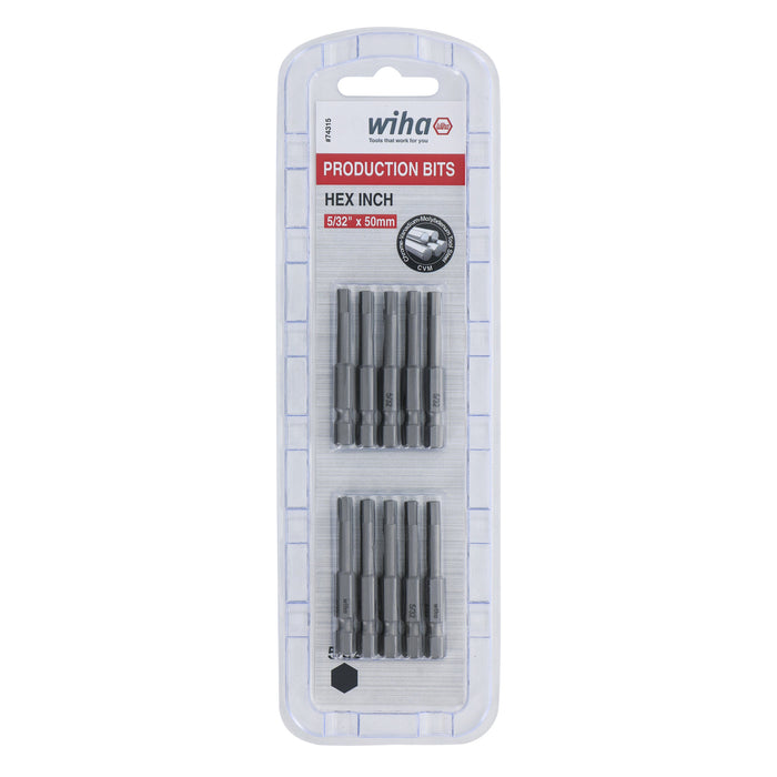 Hex Bit 5/32 - 50mm -  10 Pack