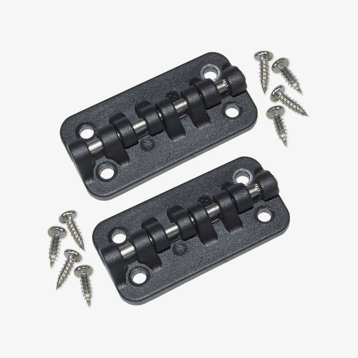 Large View | Hybrid Stainless Steel and Plastic Universal Hinges in Black at Igloo Accessories