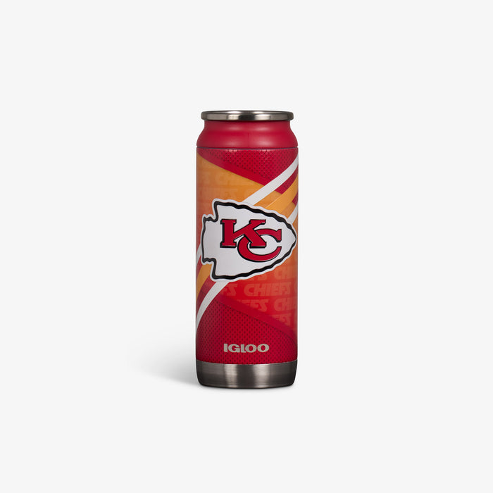 Front View | Kansas City Chiefs 16 Oz Can::::Durable stainless steel