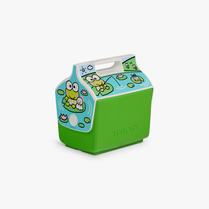 Angle View | Keroppi™ Little Playmate 7 Qt Cooler::::Trademarked tent-top design