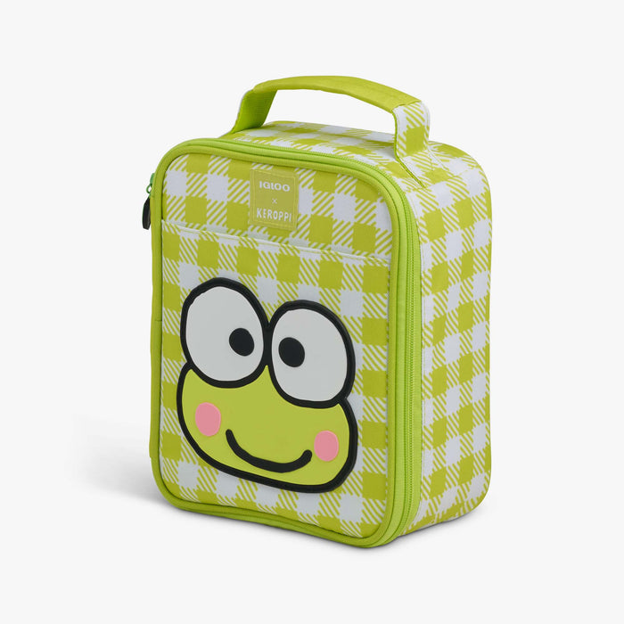 Angle View | Keroppi™ Slim Lunch Cooler Bag::::Storage pocket