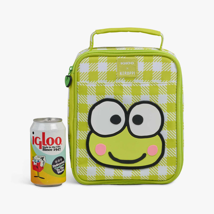 Size View | Keroppi™ Slim Lunch Cooler Bag::::Holds up to 3 cans