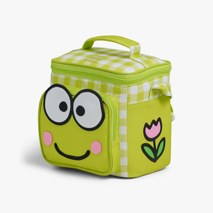 Angle View | Keroppi™ Square Lunch Cooler Bag::::Storage pocket