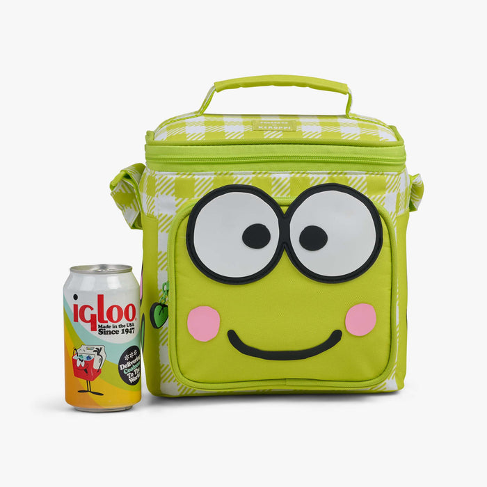 Size View | Keroppi™ Square Lunch Cooler Bag::::Holds up to 9 cans