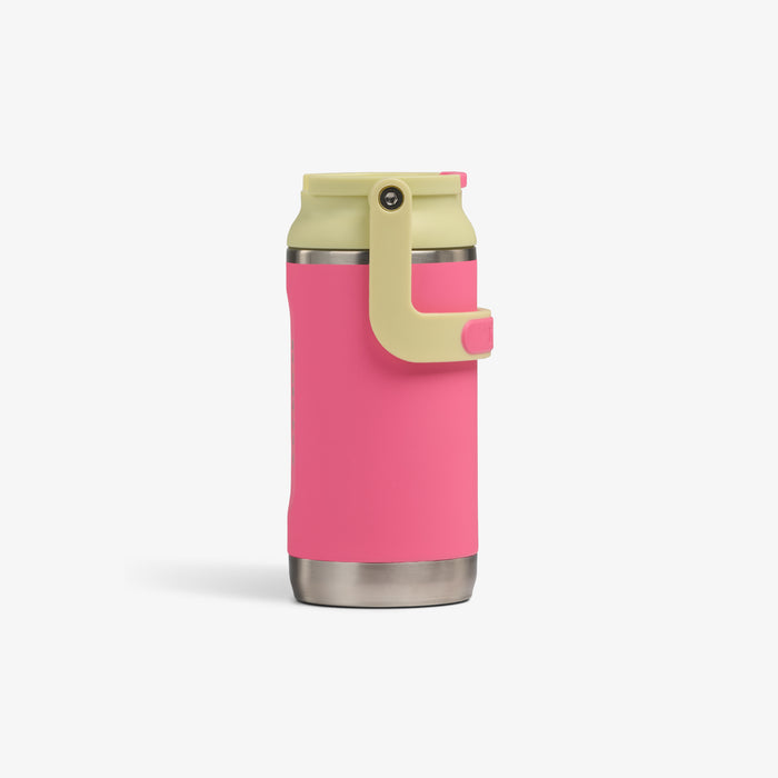 Profile View | Kids Lunch 12 Oz Sipper Bottle::Thrift Pink::