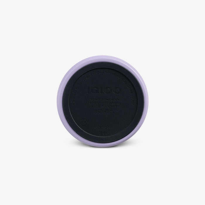 Bottom View | Kuromi™ 16 Oz Can::::Built-in coaster