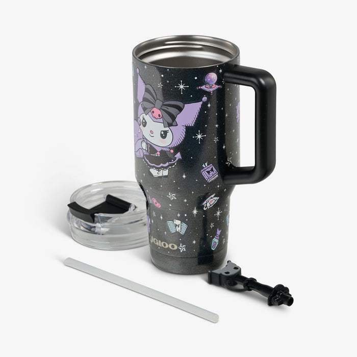 Parts View | Kuromi™ 32 Oz Travel Mug::::Double-wall, vacuum-insulated