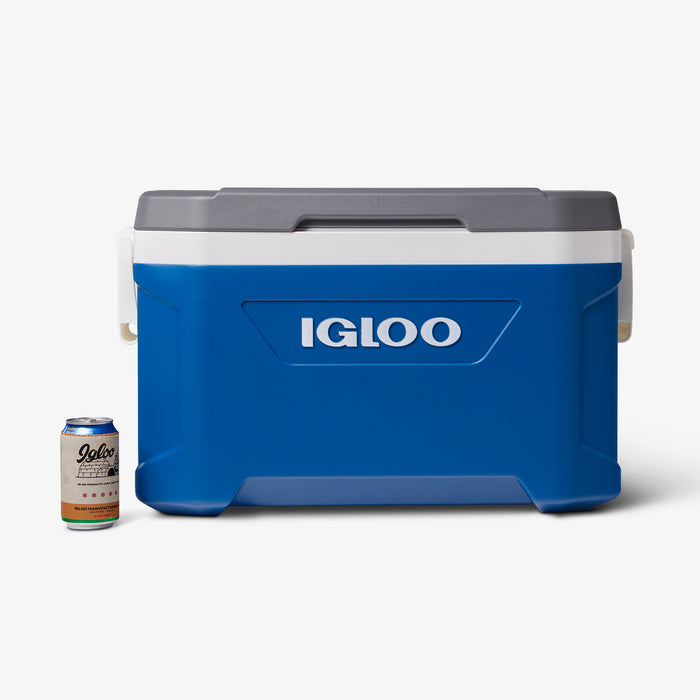 Size View | Latitude 52 Qt Cooler::Blue::Fits up to 76 cans