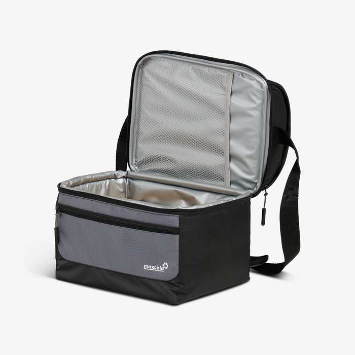 Open View | Latitude Gripper 16-Can Cooler Bag::Carbonite::MaxCold insulation